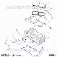 CYLINDER AND PISTON