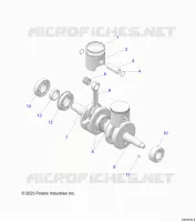ENGINE, PISTON AND CRANKSHAFT