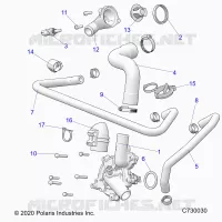 ENGINE, WATERPUMP AND BYPASS