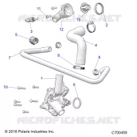 ENGINE, WATERPUMP AND BYPASS