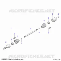 DRIVE TRAIN, REAR DRIVE SHAFT