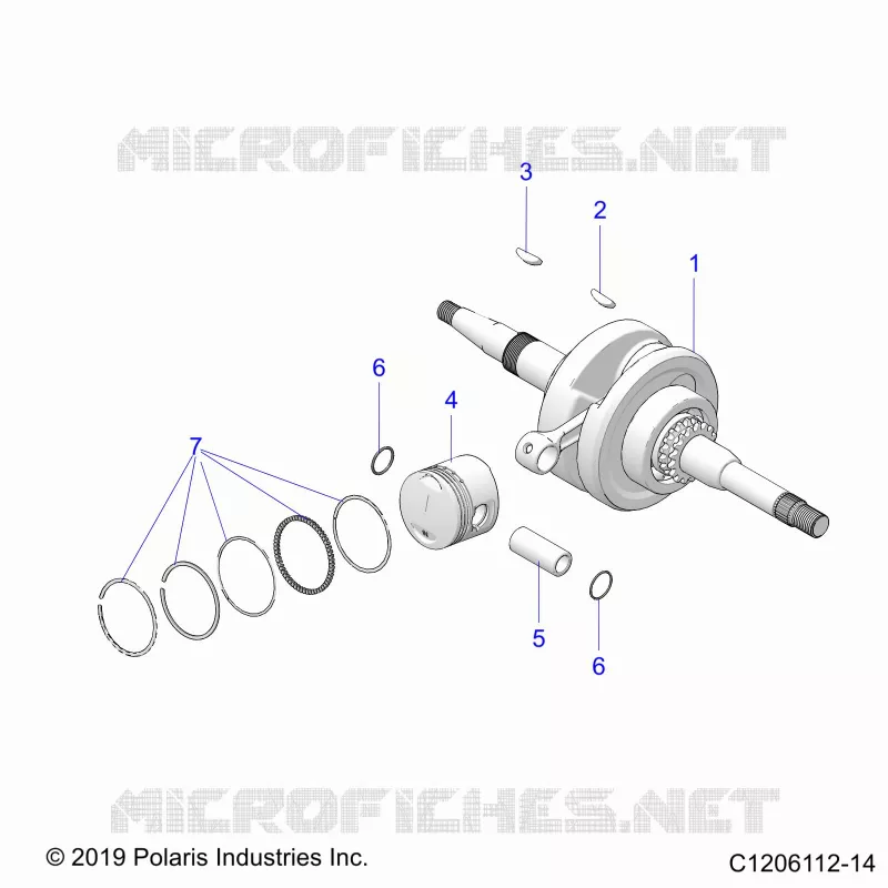 ENGINE, CRANKSHAFT AND PISTON
