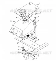 FUEL TANK ASSEMBLY 6X6 400L
