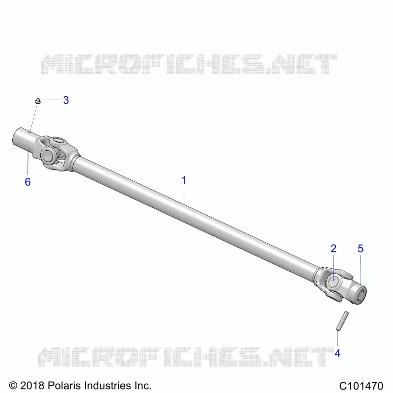 DRIVE TRAIN, PROP SHAFT, FRONT