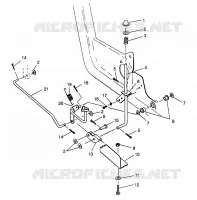FOOT PEDAL   PARKING BRAKE 6X6 400L NORWEGIAN N968740 (4935963596C001)