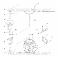 ENGINE, CARBURETOR, UPPER