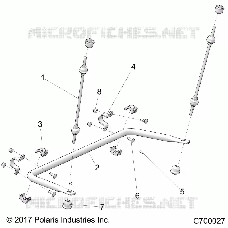 SUSPENSION, REAR STABILIZER BAR