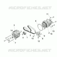 ENGINE, ALTERNATOR AND COMPRESSOR