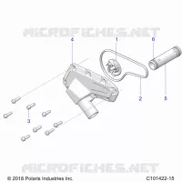 ENGINE, WATERPUMP IMPELLER AND COVER