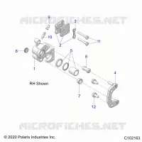 BRAKES, FRONT BRAKE CALIPERS