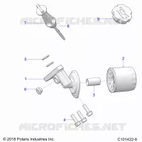 OIL FILTER AND DIPSTICK