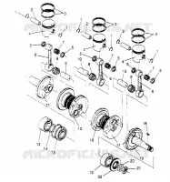 PISTON   CRANKSHAFT RXL TOURING 0950869 (4928982898C012)