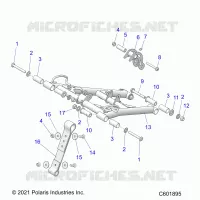 SUSPENSION, FRONT TORQUE ARM