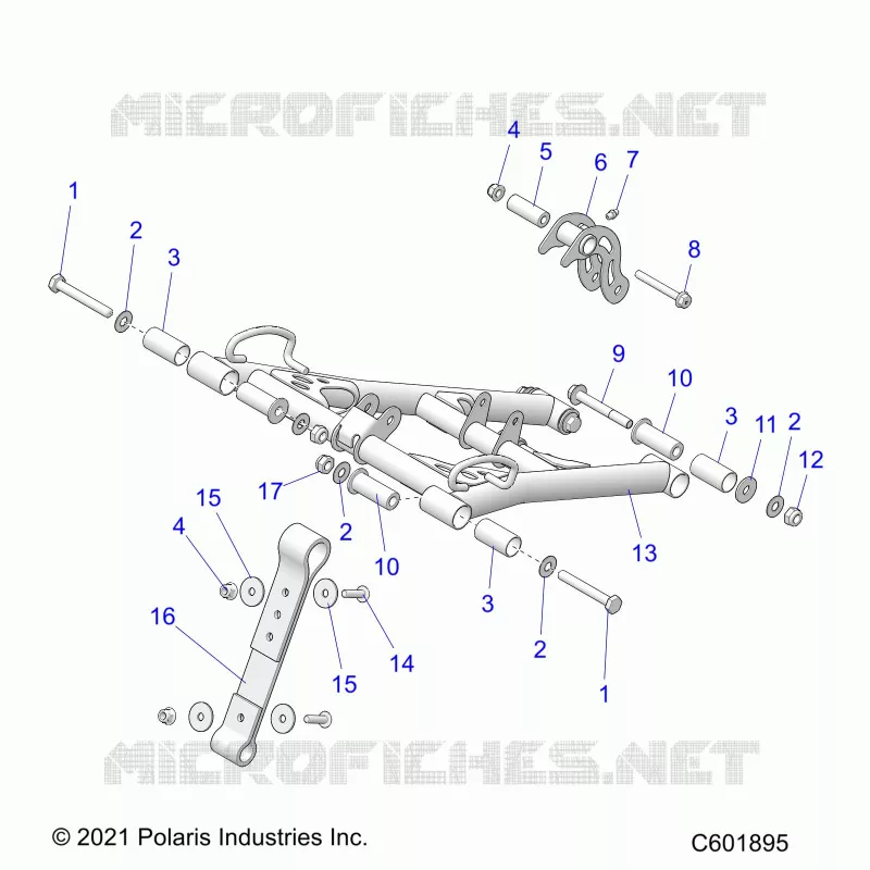 SUSPENSION, FRONT TORQUE ARM