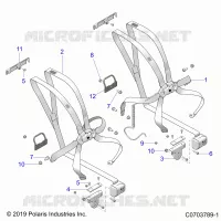 SEAT MOUNTING, FRONT, 6 POINT