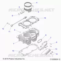 CYLINDER AND PISTON