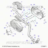 DRIVE TRAIN, CLUTCH COVER AND DUCTING