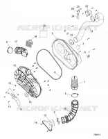 DRIVE TRAIN, CLUTCH COVER AND DUCTING