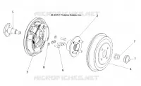 REAR BRAKE DRUM, E6/ELXD