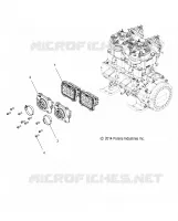 ENGINE, REED VALVE AND CARB. ADAPTOR