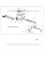 FRONT BRAKE BRAKE LEVER AND MASTER CYLINDER