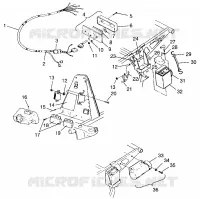ELECTRICAL/TAILLIGHT ASSEMBLY SCRAMBLER W957840 (4927252725C007)