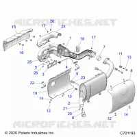 ENGINE, EXHAUST SYSTEM