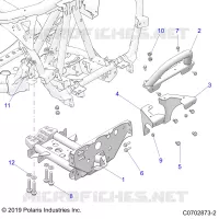 CHASSIS, MOUNTING, FRONT GEARCASE