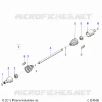 DRIVE TRAIN, FRONT DRIVE SHAFT