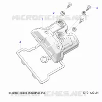 ENGINE, VALVE COVER
