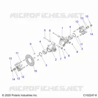 REAR SUSPENSION HUBS, CARRIER AND BRAKE DISC