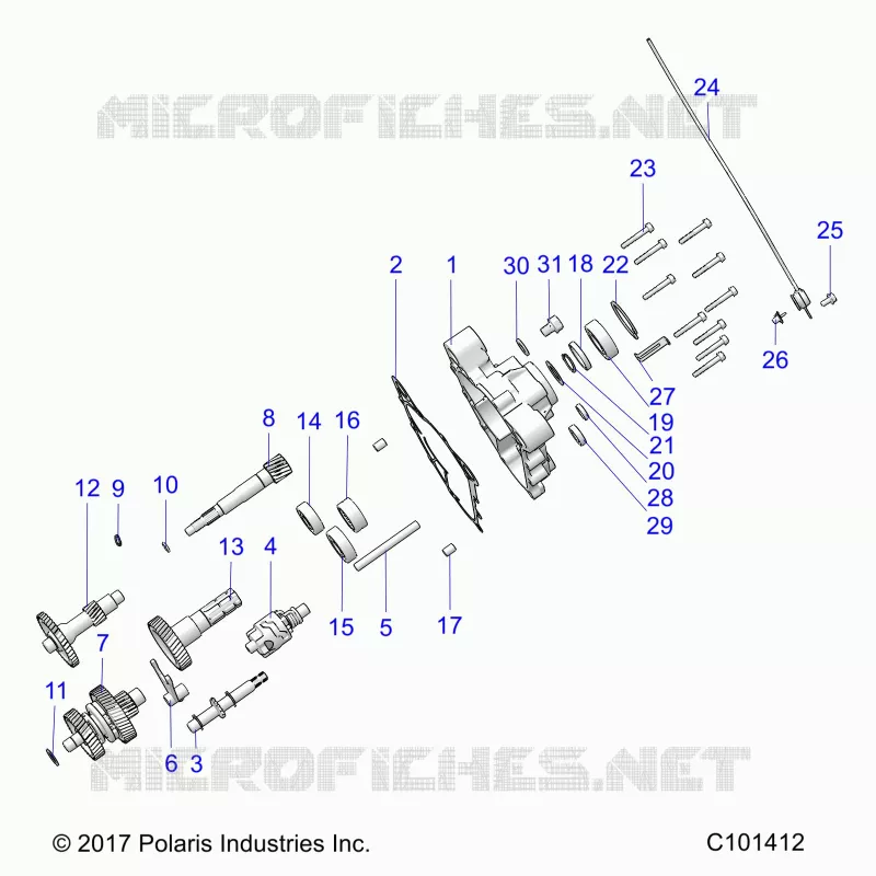 DRIVE TRAIN, MAIN GEARCASE