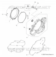ENGINE, CLUTCH COVER