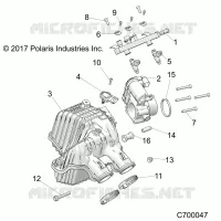 ENGINE, AIR INTAKE MANIFOLD EVAP 50S