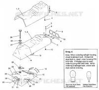 SEAT   GAS TANK ASSEMBLY TRAIL / 0930761 AND TRAIL DELUXE / 0930243 (4923222322004A)