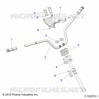 STEERING, HANDLEBAR AND CLAMPS