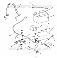 BATTERY BOX ASSEMBLY CLASSIC TOURING / 0930865 (4922952295024A)