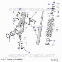 SUSPENSION, FRONT STRUT 
