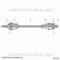 DRIVE TRAIN, FRONT HALF SHAFT