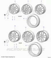 WHEELS, FRONT AND REAR (SL/SLR MODELS)