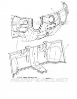 DASHBOARD, LOWER, STEREO AND HEATER, LH