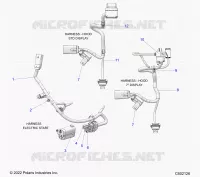 ELECTRICAL, WIRE HARNESS, HOOD, ELEC. START