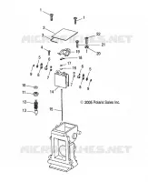 ENGINE, CARBURETOR UPPER