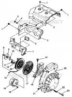 BLOWER HOUSING   RECOIL ASSEMBLY LITE GT E943133 (49273527350032)