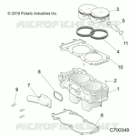 CYLINDER AND PISTON