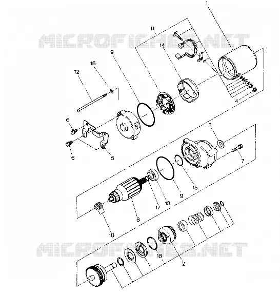 STARTING MOTOR ASSEMBLY (4914761476042A)