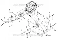 RIGHT GEARCASE   BRAKE MOUNTING UPDATED 5/90 (4917741774034A)