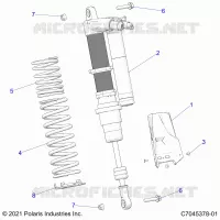 SUSPENSION, REAR SHOCK MOUNTING, DELUXE