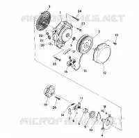 RECOIL STARTER ASSEMBLY 350 4X4 / W928139 (4922832283044A)
