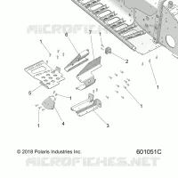 CHASSIS, FOOTREST-RH